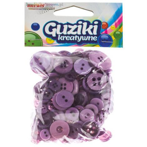 Guziki Brewis 40g Mix Fioletowe